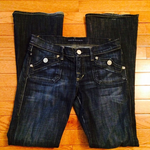 Rock & Republic Stretch Bootcut Jeans - SZ.28 - Picture 2 of 4